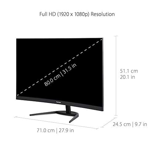 ViewSonic VX3268-2KPC-MHD 32" 1440p 144Hz VA Curved Monitor image