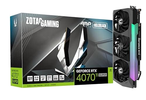 Zotac GeForce RTX 4070 Ti SUPER GAMING AMP Holo 16GB GDDR6X Black image