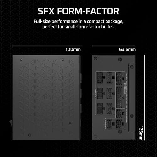 Corsair SF1000 (2024) Black SFX 1000W Fully Modular 80+ Platinum Certified image