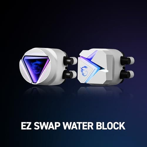 MSI MAG Coreliquid C360 V2 White - AIO ARGB CPU Liquid Cooler - 360mm Radiator image