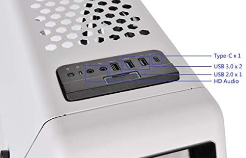 Thermaltake AH T600 Snow ATX Full Tower White / Black Tempered Glass Side Panel, Front Panel: USB 3.2 Gen 2 Type-C, USB 3.2 Gen 1 Type-A, USB 2.0 Type-A image