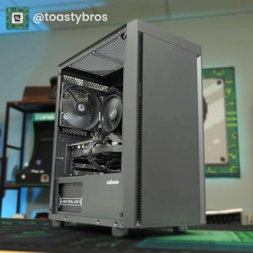 Zalman T3 PLUS Micro ATX Mid Tower Black Tempered Glass Side Panel image