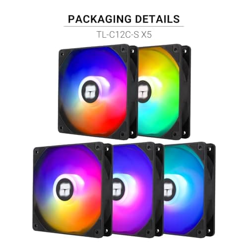 Thermalright TL-C12C-S 120mm Black PWM ARGB 5-Pack image