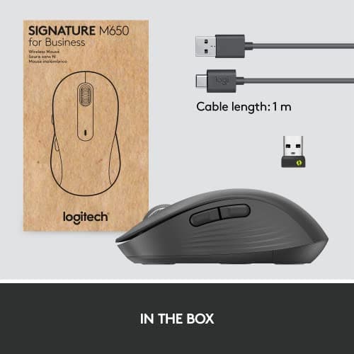 Logitech Signature M650 Bluetooth Wireless Wired Optical Mouse image