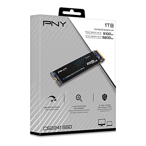 PNY CS2241 1TB M.2-2280 SSD PCIe 4.0 x4 NVMe image