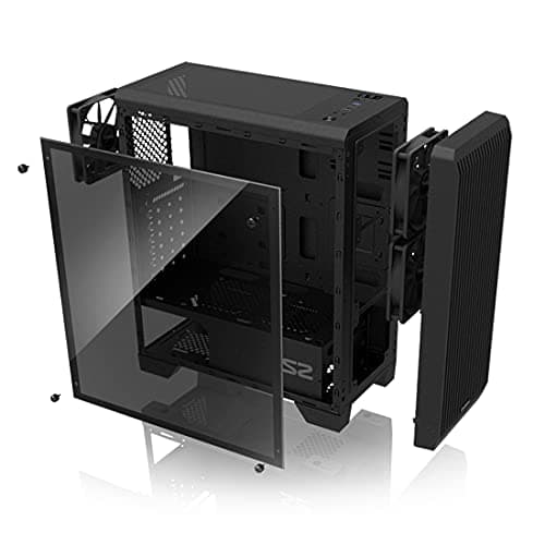 Zalman S2 ATX Mid Tower Black with Acrylic Side Panel and USB 3.2 Gen 1 Type-A, USB 2.0 Type-A image