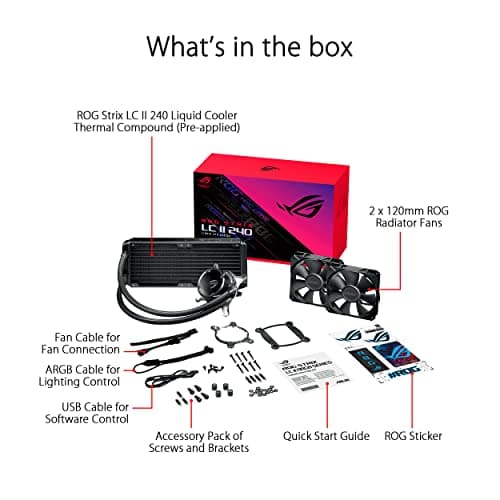 Asus ROG STRIX LC II 80.95 CFM Water 240mm Black image
