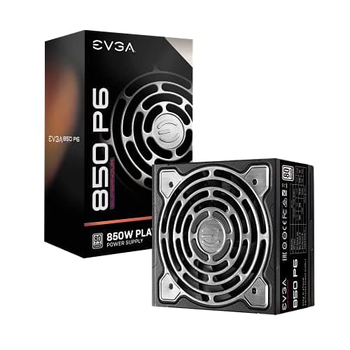 EVGA SuperNOVA 850 P6, 80 Plus Platinum 850W, Fully Modular, Eco Mode with FDB Fan, 10 Year Warranty, Includes Power ON Self Tester, Compact 140mm Size, Power Supply 220-P6-0850-X1 main image