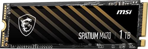MSI SPATIUM M470 1TB SSD M.2-2280 PCIe 4.0 X4 NVMe image