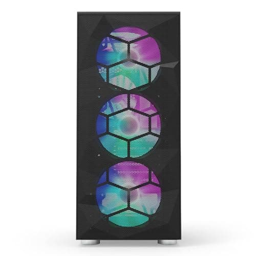 Montech X3 Mesh ATX Mid Tower Black with Mesh, Tempered Glass Side Panel, and USB 3.2 Gen 1 Type-A, USB 2.0 Type-A image