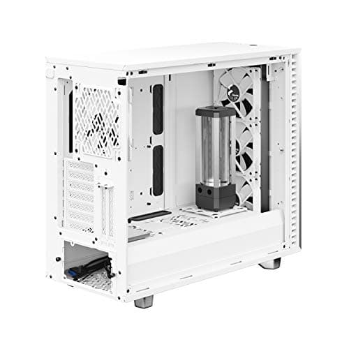 Fractal Design Define 7 White Solid Brushed Aluminum/Steel E-ATX Silent Modular Mid Tower Computer Case image