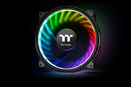 Thermaltake Riing Plus TT Premium Edition 200mm Black Addressable RGB PWM 117.96 CFM 1-Pack image