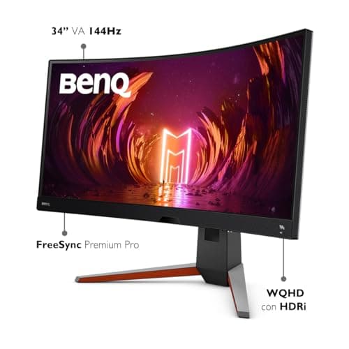 BenQ Mobiuz EX3410R 34" 1440p 144Hz VA Curved Monitor image