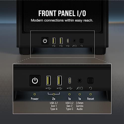 Corsair 2000D AIRFLOW Mini-ITX Tower Black Mesh Side Panel image