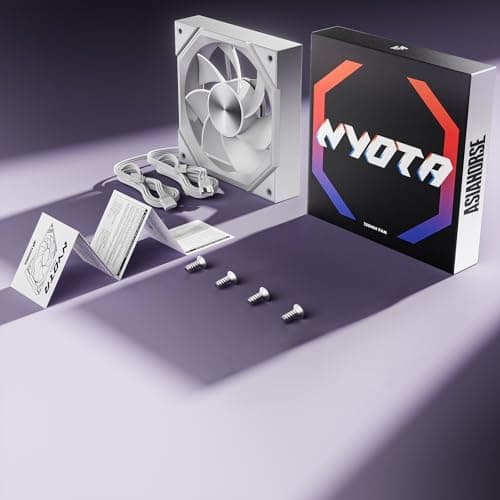 Asiahorse NYOTA 120mm Case Fan White Reverse Blade image
