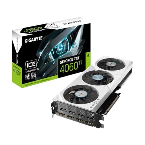 Gigabyte EAGLE OC ICE GeForce RTX 4060 Ti 8GB GDDR6 White main image