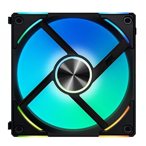 Lian Li UNI FAN AL140 V2 140mm Black Addressable RGB PWM 81.3 CFM 1-Pack image