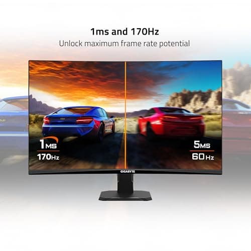Gigabyte GS27QC 27" 1440p 170Hz VA Curved Monitor image