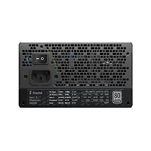 Fractal Design Ion+ 2 Platinum Black 560W Fully Modular 80+ Platinum Certified image