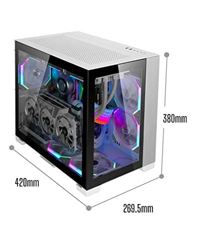 Lian Li O11 Dynamic Mini ATX Mid Tower White / Black Tempered Glass Side Panel, USB 3.2 Gen 2 Type-C, USB 3.2 Gen 1 Type-A image