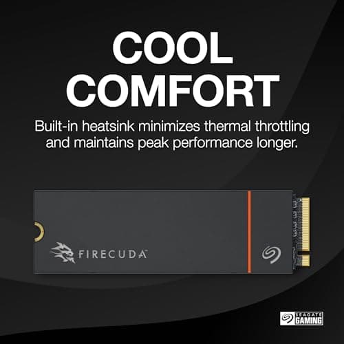 Seagate FireCuda 530R 1TB SSD M.2 w/Heatsink PCIe 4.0 NVMe image