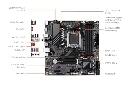 Gigabyte B650M D3HP AX AM5 DDR5 Micro ATX image