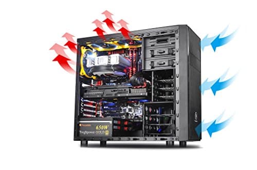 Thermaltake Versa H24 ATX Mid Tower Black with USB 3.2 Gen 1 Type-A and USB 2.0 Type-A image