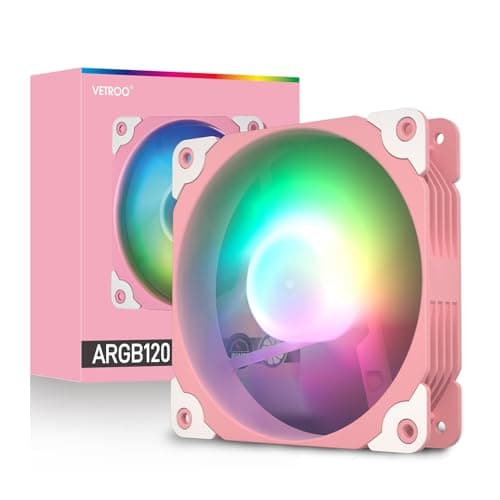 Vetroo ARGB120 120mm Pink PWM Addressable RGB image