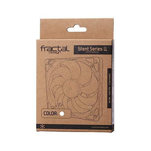 Fractal Design Silent LL 120mm Black White LED 41.8 CFM 1-Pack image