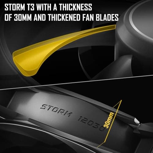 Antec Storm T3 120mm Black PWM 80.47 CFM 3-Pack image