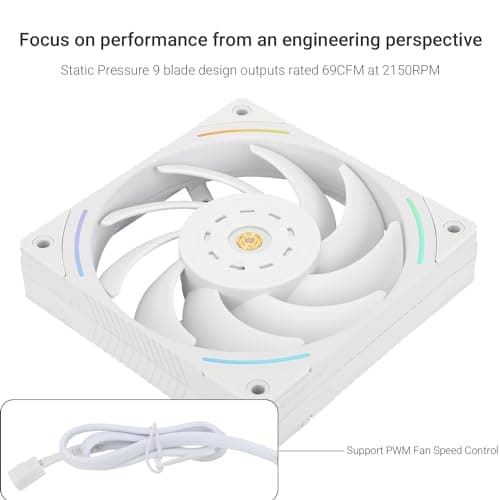 Thermalright TL-K12 120mm White PWM 69 CFM image