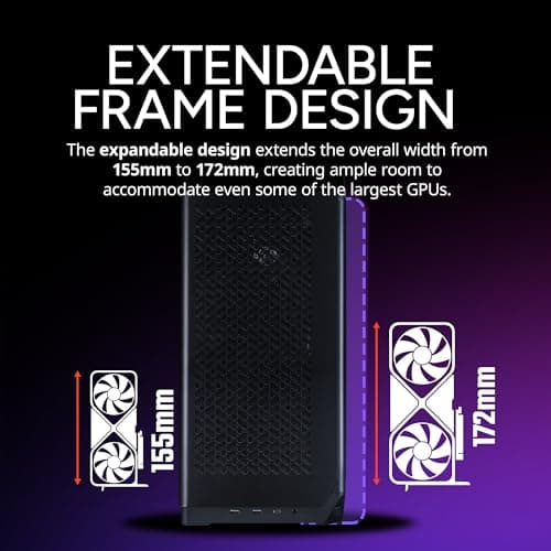 Cooler Master NCORE 100 AIR Mini-ITX Tower Black with Mesh Side Panel and Front USB 3.2 Gen 2x2 Type-C, USB 3.2 Gen 1 Type-A image