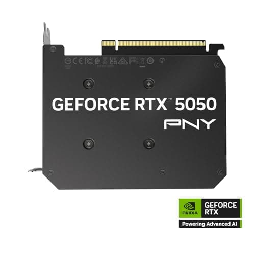 PNY GeForce RTX 5050 8GB GDDR6 Black Single Fan image