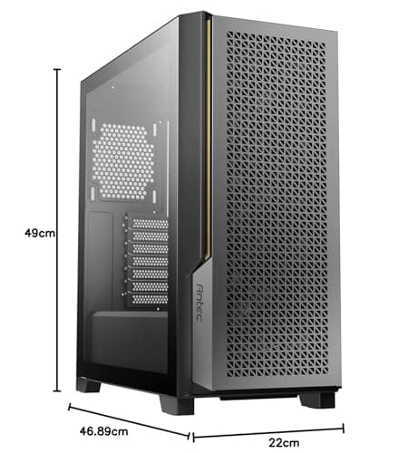 Antec P20C ATX Mid Tower Black Tempered Glass Side Panel USB 3.2 Gen 2 Type-C USB 3.2 Gen 1 Type-A image