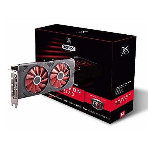 XFX RX-570P8DFD6 Radeon RX 570 8GB GDDR5 Black / Red image