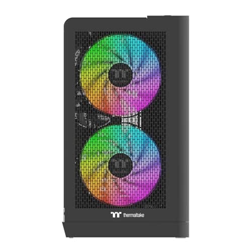 Thermaltake View 390 Air ATX Mid Tower Black with Tempered Glass Side Panel and USB 3.2 Gen 2 Type-C USB 3.2 Gen 1 Type-A image