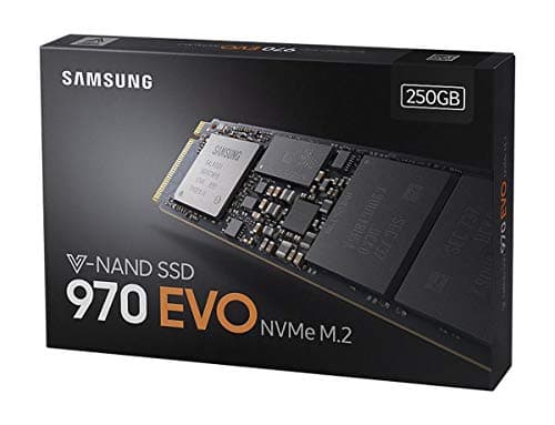 SAMSUNG 970 EVO M.2 2280 250GB PCIe Gen3. X4, NVMe 1.3 64L V-NAND 3-bit MLC Internal Solid State Drive (SSD) MZ-V7E250BW image