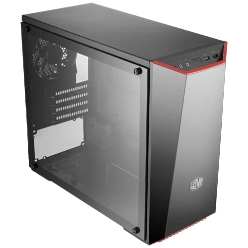 Cooler Master MasterBox Lite 3.1 Micro ATX Mid Tower Black/Red Tempered Glass Side Panel image