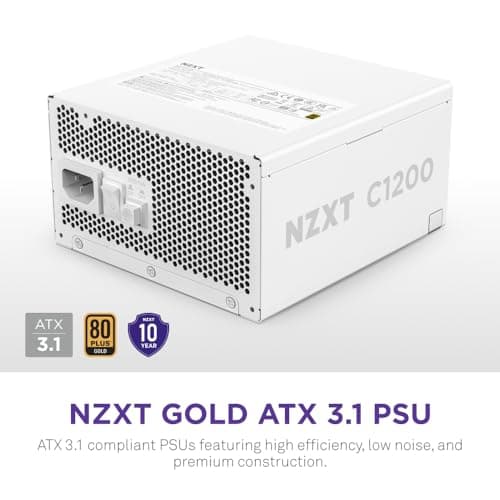 NZXT C1200 (2024) White 1200W Fully Modular 80+ Gold image