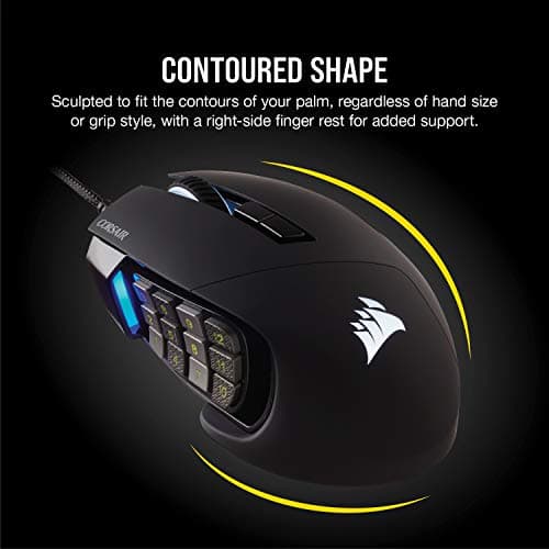 Corsair SCIMITAR RGB ELITE Wired Gaming Mouse - Black image