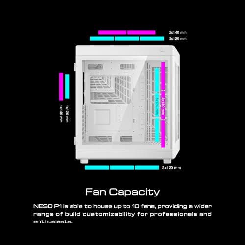 GAMDIAS NESO P1 ATX Full Tower Tempered Glass Side Panel image