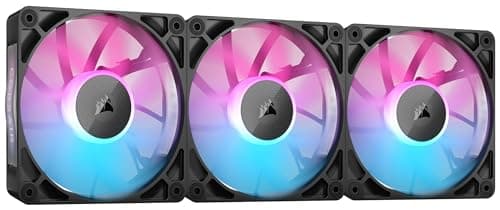 Corsair iCUE LINK RX120 120mm RGB 74.2 CFM Black / White 3-Pack image