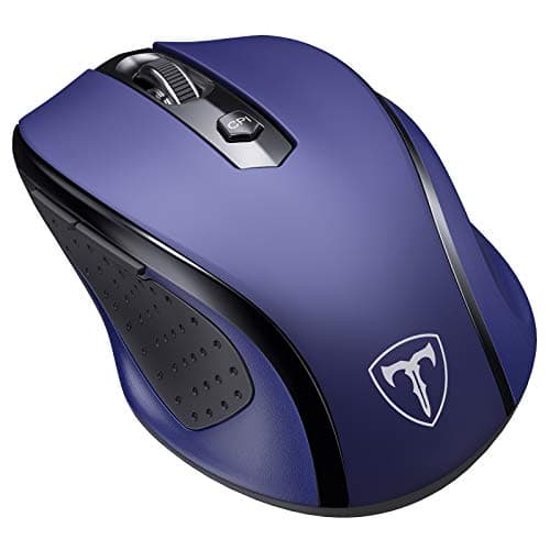 VicTsing MM057 2.4G Wireless Portable Mobile Mouse Optical Mice with USB Receiver, 5 Adjustable DPI Levels, 6 Buttons for Notebook, PC, Laptop, Computer, Macbook - Sapphire Blue main image
