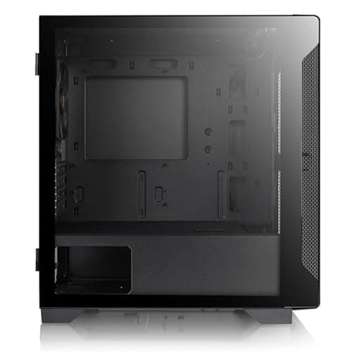 Thermaltake S100 Micro ATX Mini Tower Black with Tempered Glass Side Panel and USB 3.2 Gen 1 Type-A and USB 2.0 Type-A Front Panel image