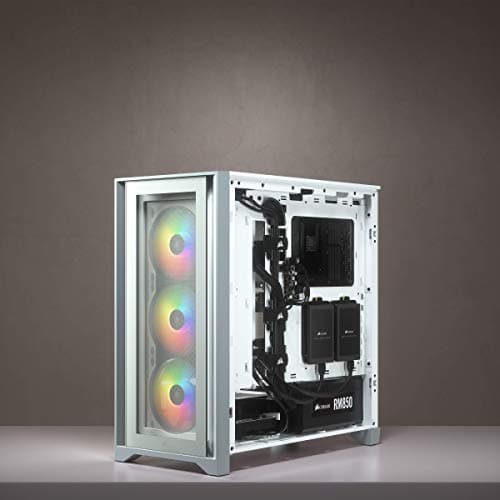 Corsair iCUE 4000X RGB ATX Mid Tower White Tempered Glass image