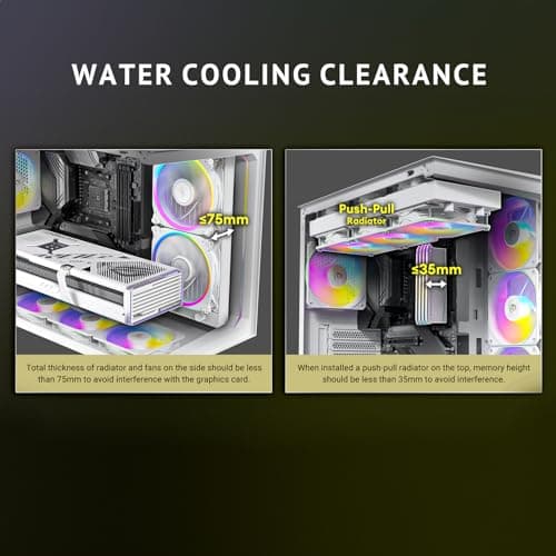 Antec C5 ARGB ATX Mid Tower White Tempered Glass Side Panel Front USB 3.2 Gen 2 Type-C/Gen 1 Type-A image