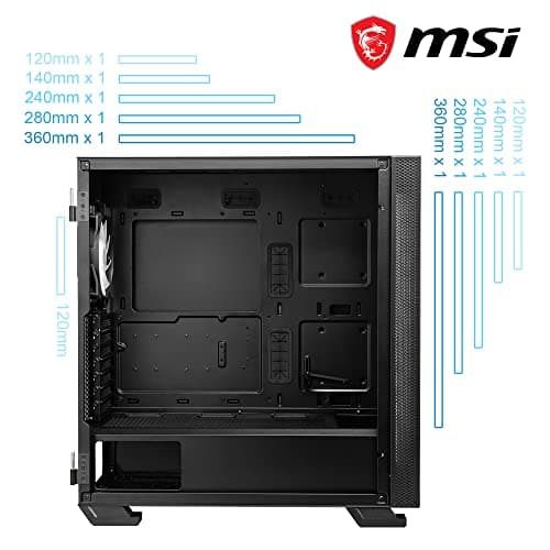 MSI MAG VAMPIRIC 300R ATX Mid Tower Black with Tempered Glass Side Panel and USB 3.2 Gen 2x2 Type-C, USB 3.2 Gen 1 Type-A Front Panel image