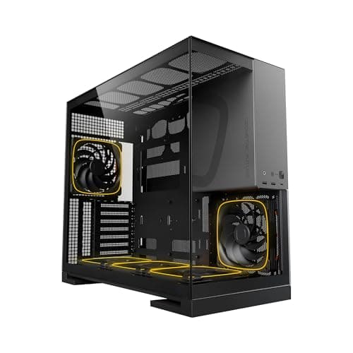 Geometric Future Model 5 ATX Mid Tower Black / Gray Tempered Glass Side Panel image