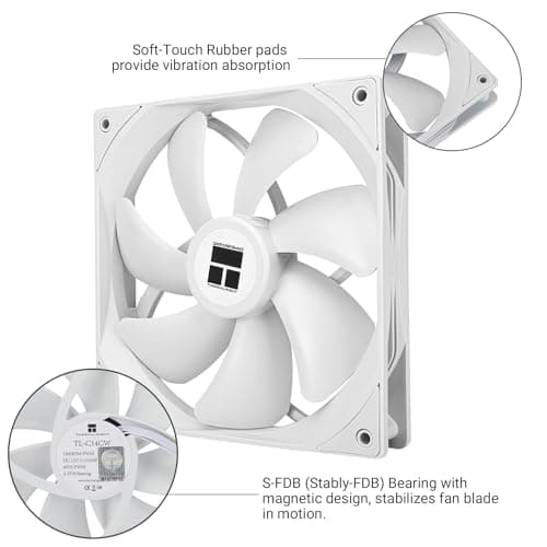 Thermalright TL-C14CW 140mm White PWM image
