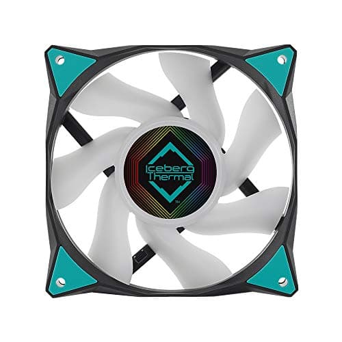Iceberg Thermal IceGALE 120mm Black / Teal ARGB PWM 94 CFM 3-Pack image